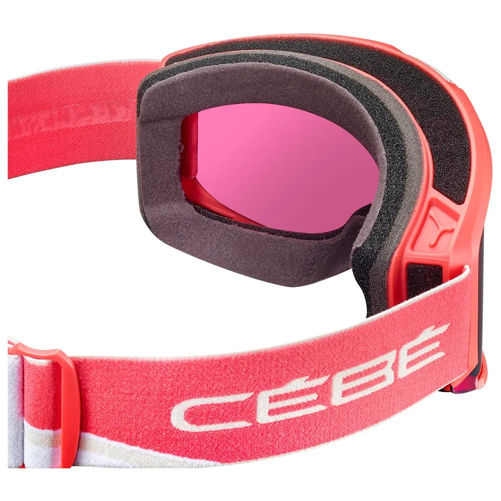 Cébé Masque De Ski Cebe Silhouette Coral White Matte Rose Flash Pink 4 Cébé Masque De Ski Cebe Silhouette Coral White Matte Rose Flash Pink – Image 2