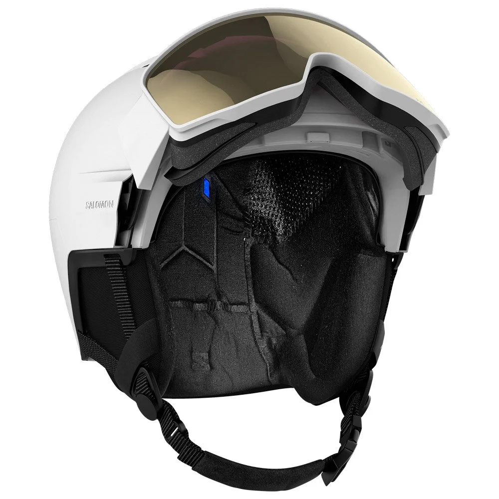 Casque Visière Salomon Driver Pro Sigma White Black Gold 5 Casque Visière Salomon Driver Pro Sigma White Black Gold – Image 3