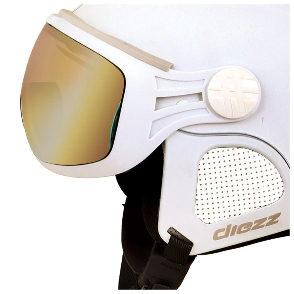 Casque Visière Diezz Gianny White Activilux Mirror Gold Cat 1-3 4 Casque Visière Diezz Gianny White Activilux Mirror Gold Cat 1-3 – Image 2