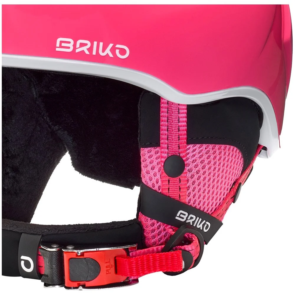 Casque Briko Kodiakino Kid Shiny French Rose White 4 Casque Briko Kodiakino Kid Shiny French Rose White – Image 2