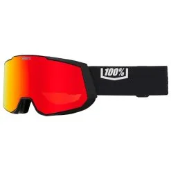 100% Masque De Ski 100 % Snowcraft XL Essential Black Hiper Vermillon Red ML Mirror + Hiper Pink Turquoise ML Mirror