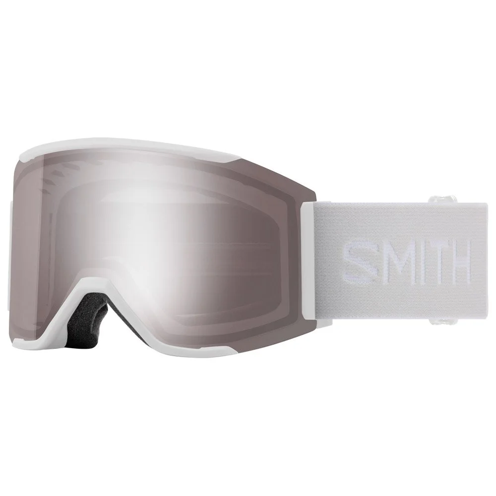 Masque De Ski Smith Squad Mag White Vapor Chromapop Sun Platinum Mirror + Chromapop Storm Rose Flash 3 Masque De Ski Smith Squad Mag White Vapor Chromapop Sun Platinum Mirror + Chromapop Storm Rose Flash