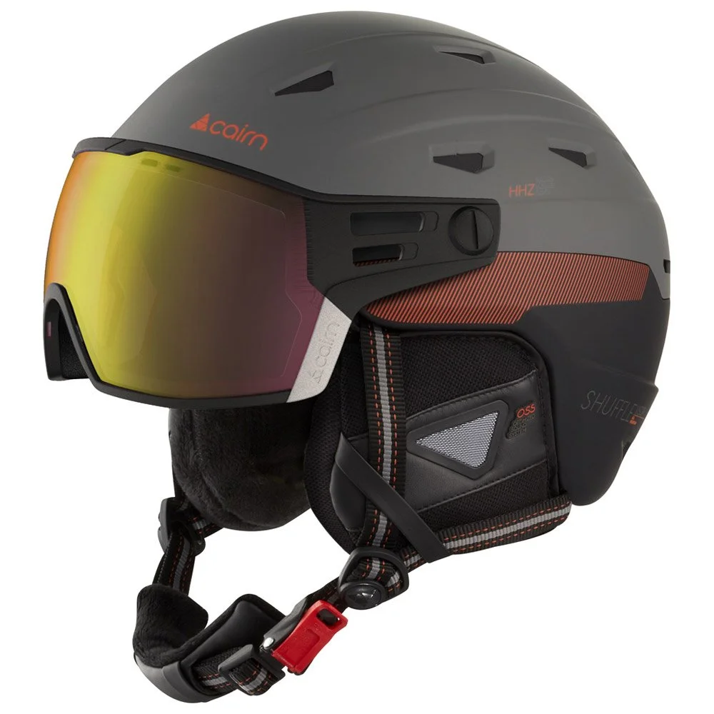 Casque Visière Cairn Shuffle S-visor Evolight Black Graphite Fire 3 Casque Visière Cairn Shuffle S-visor Evolight Black Graphite Fire