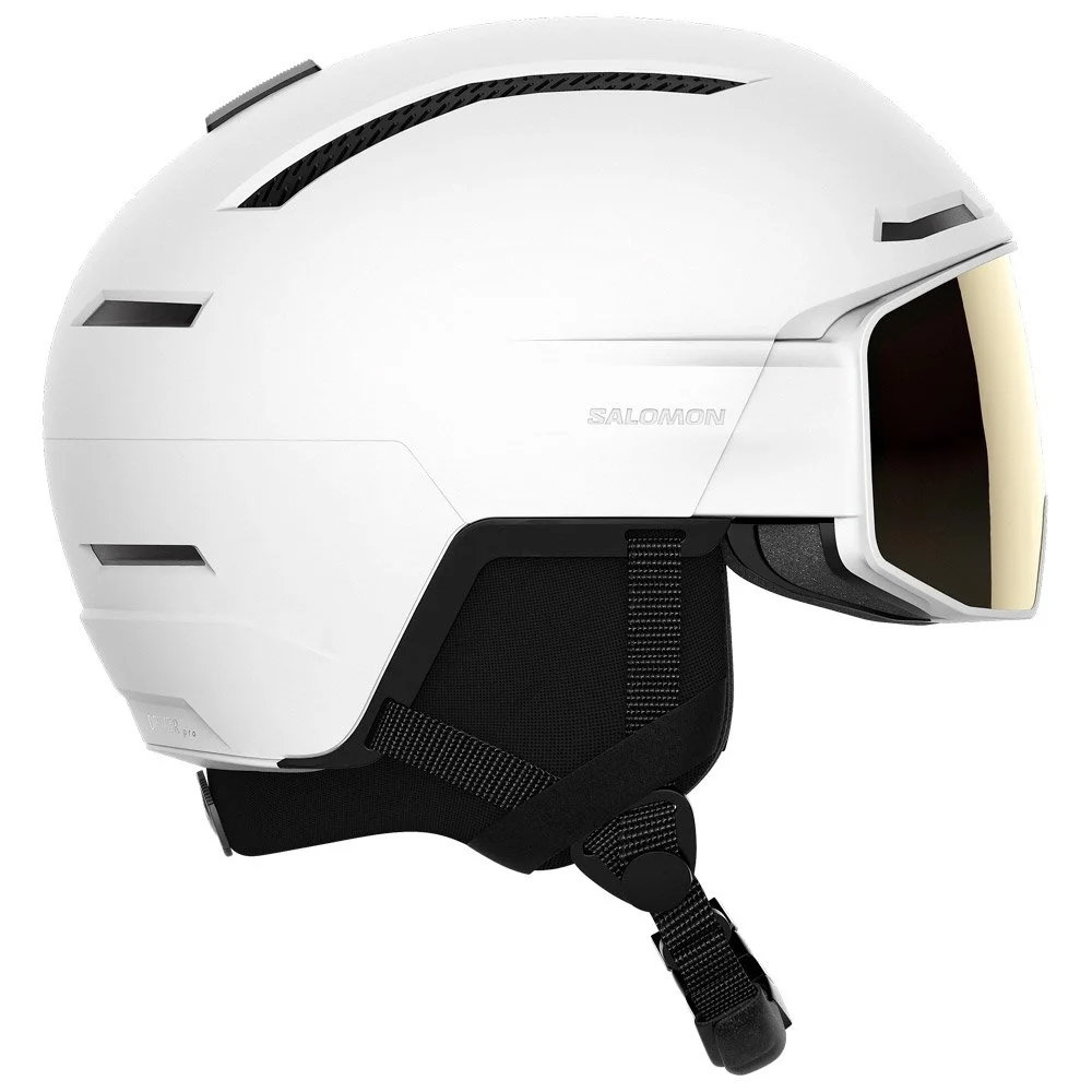 Casque Visière Salomon Driver Pro Sigma White Black Gold 6 Casque Visière Salomon Driver Pro Sigma White Black Gold – Image 4