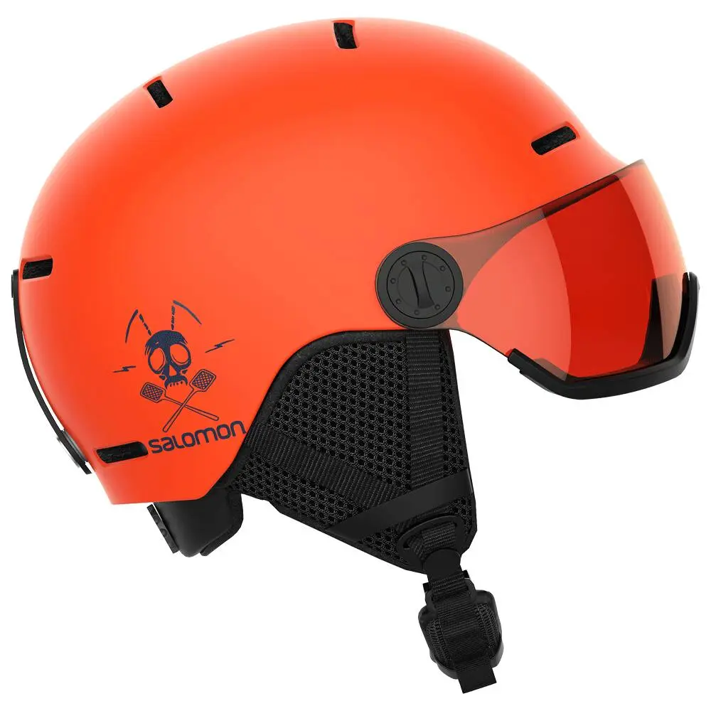 Casque Visière Salomon Grom Visor Flame Orange 3 Casque Visière Salomon Grom Visor Flame Orange