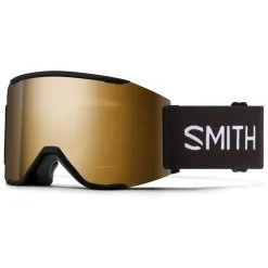 Masque De Ski Smith Squad Mag Black Chromapop Sun Black Gold Mirror + Chromapop Storm Blue Sensor Mirror
