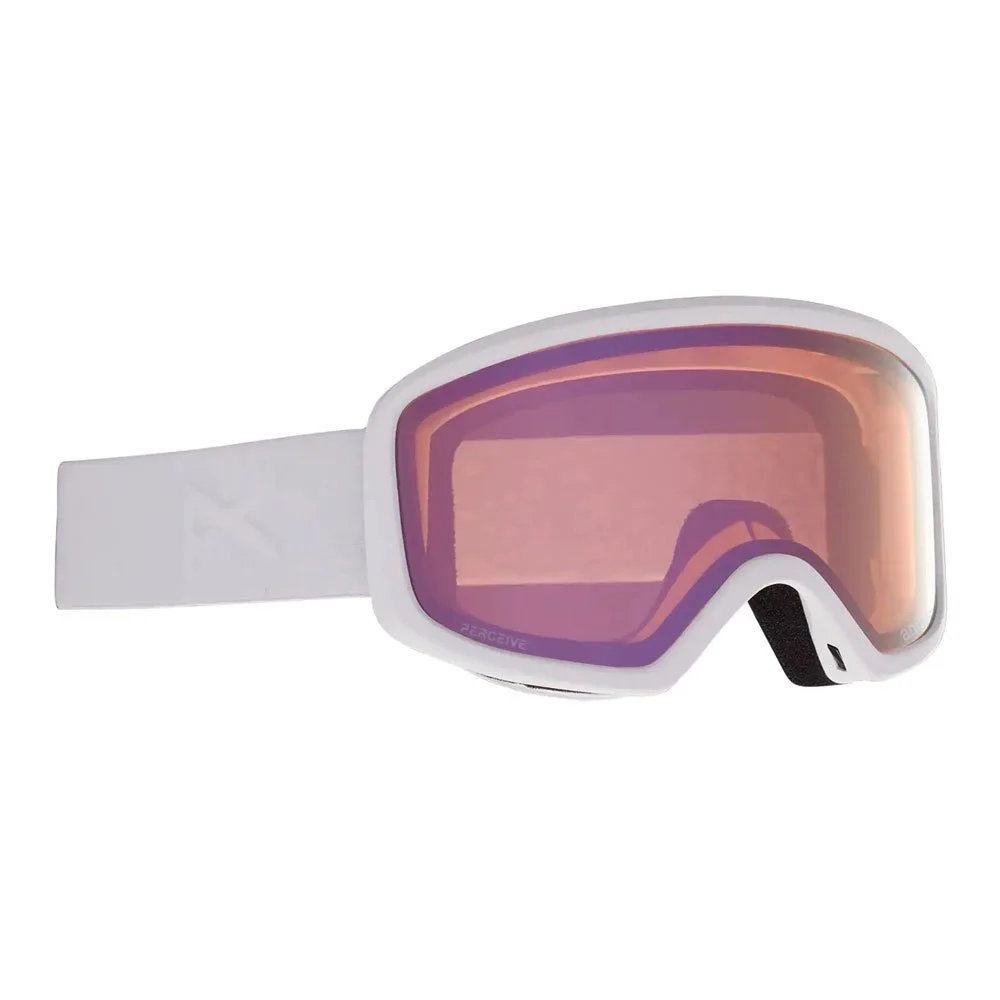 Masque De Ski Anon Deringer White Perceive Cloudy Pink + Amber 3 Masque De Ski Anon Deringer White Perceive Cloudy Pink + Amber