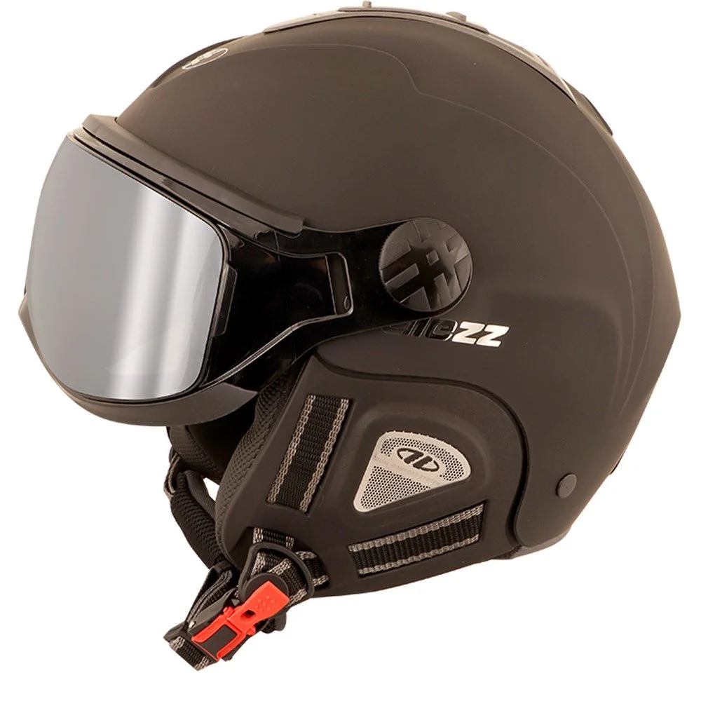 Casque Visière Diezz Splitt Magnet Black Silver Mirror + Yellow 3 Casque Visière Diezz Splitt Magnet Black Silver Mirror + Yellow