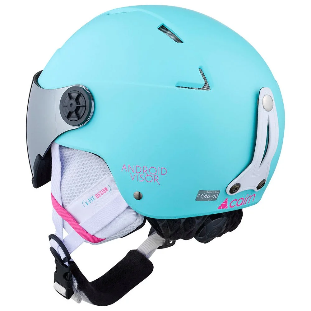 Casque Visière Cairn Android Visor Junior Neon Turquoise Neon Pink 4 Casque Visière Cairn Android Visor Junior Neon Turquoise Neon Pink – Image 2